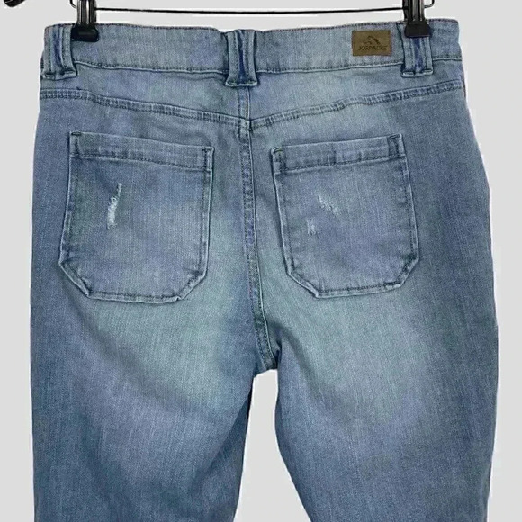 JORDACHE high rise straight ladies distressed jean‎ SIZE 10 - Picture 4 of 12